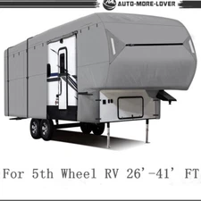 5TH Wheel RV Motorhome Camper Storage Cover 26'-41' FT With Zipper Waterproof
