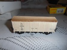 FLEISCHMANN HO ART.1479 IMPERDIBILE "CARRO MERCI COPERTO FS WHITE" METAL BOX