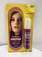 VINTAGE *NEW* 1970's Nu-Masca Protein Long Lash Mascara Azore Blue