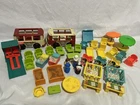Vintage Fisher-Price Little People Figures Vehicles Accessories Furniture Lot