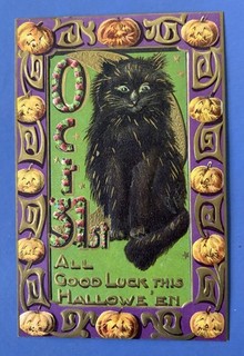 Vintage/ Antique 1908 1915 Halloween Greeting Postcard • Gottschalk