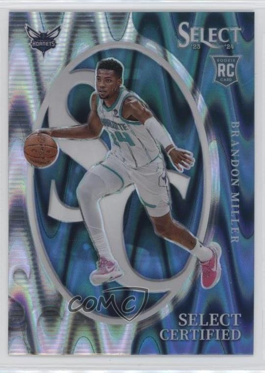 2023-24 Panini Select Select Certified Tectonic Prizm Brandon Miller #10 0qr0
