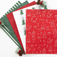 ZICOTO Beautiful Christmas Tissue Wrapping Paper Sheets for Gift Bags - Set of 1
