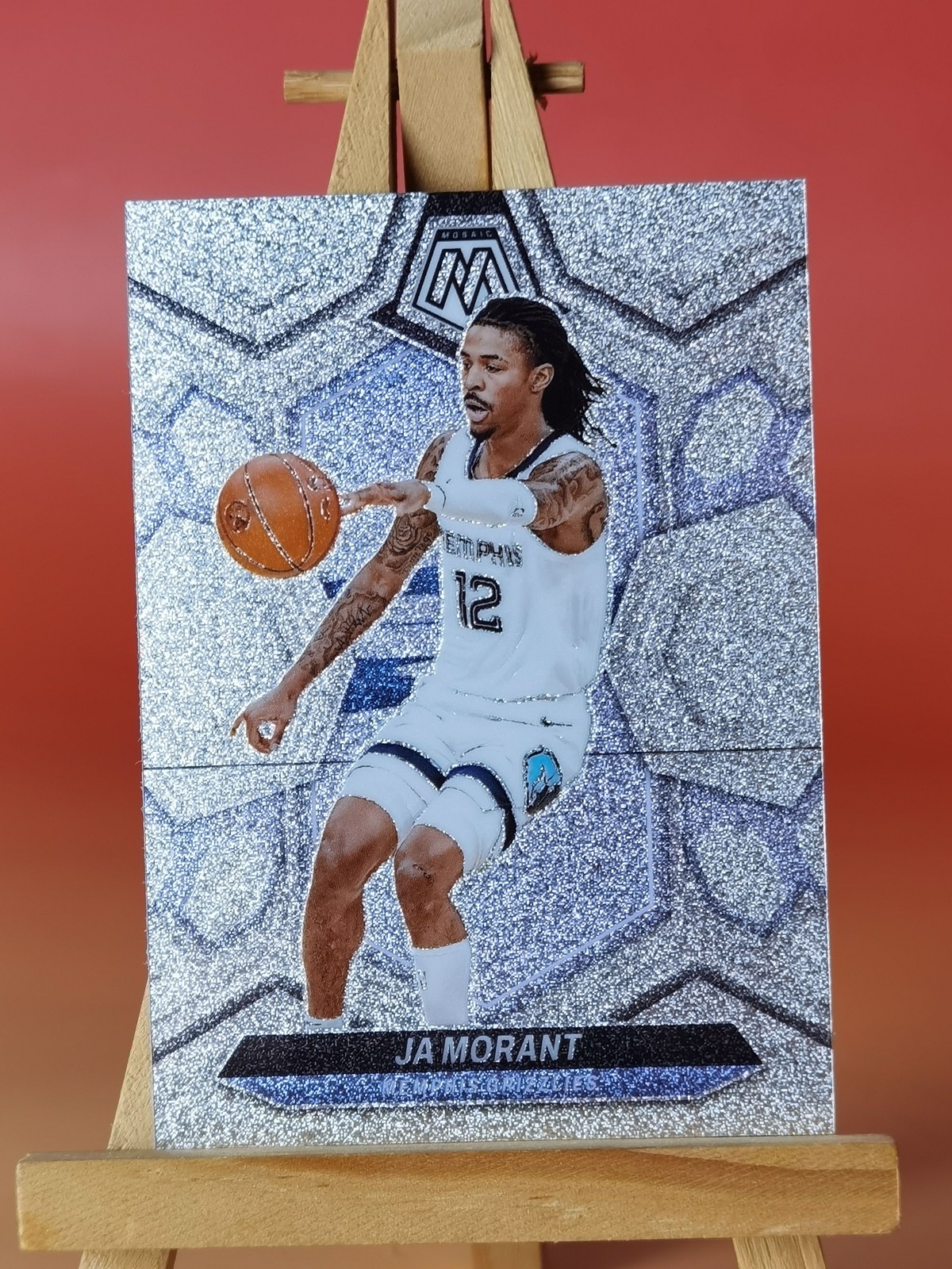 2023 Panini Mosaic Glitter Prizm #127 Ja Morant Grizzlies