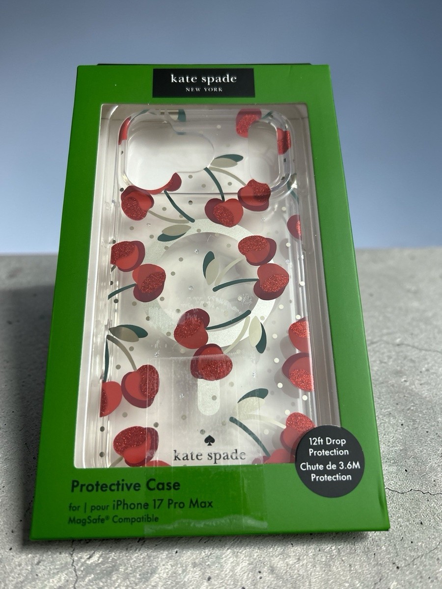 Kate Spade iPhone 17 Pro Max Cherry Protective Case | eBay