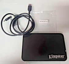 KINGSTON 2.5" SATA HDD HARD DISK ENCLOSURE CADDY USB CABLE tested working