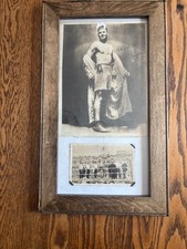 Jack Dempsey Autograph Photo + 1919 Willard Fight RPPC Framed Vintage Boxing