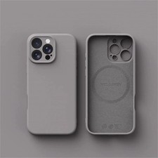 Image of Luxury Liquid Silicone MagSafe Case for iPhone 12-17 Series Wireless Charging