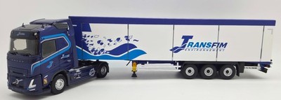 ELIGOR, VOLVO FH Aero 4x2 mit 3-Achs-Schubbodenauflieger TRANSFIM, 1/43, ELI1...
