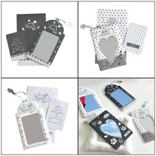 Photocard Sleeve PVC Card Sleeves for Women Girl Student Keyring Bag Backpacks
