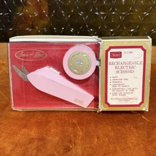 VTG Sears Best Pink Rechargeable Electric Scissors Model 25 2180 Switzerland