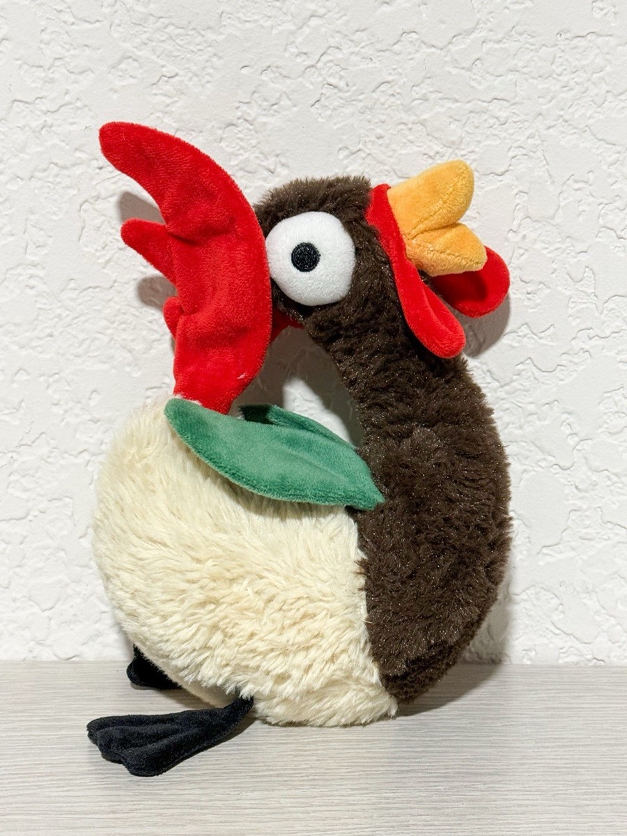 Bark Box Cock A Doodle Chew Rooster Fairground Hounds Plush Size