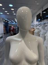 Used Full Body Female Mannequin with Glass Base for Display
