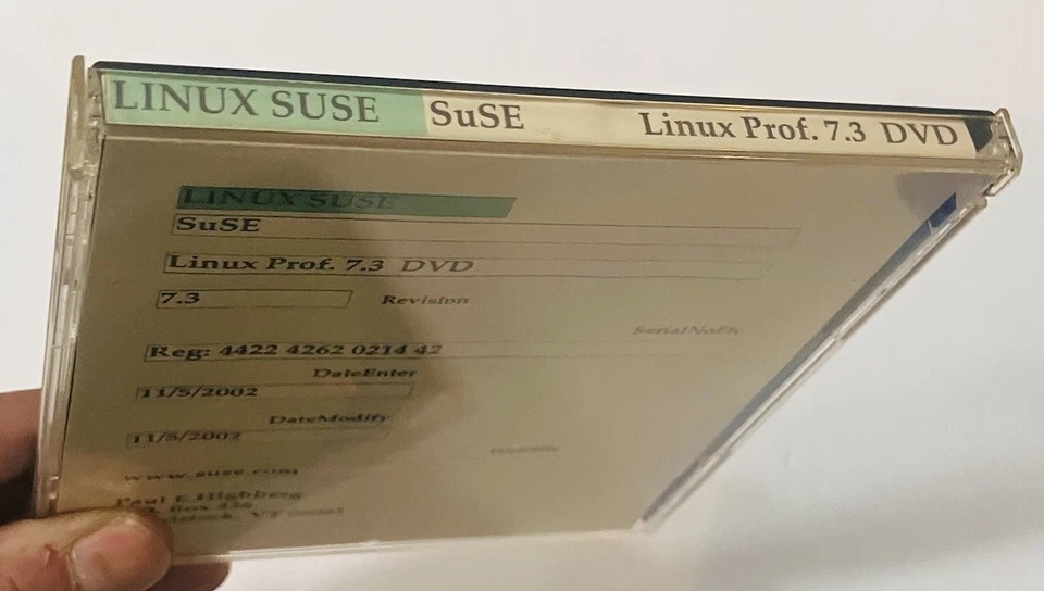 SuSE Linux Professional 7.3 DVD Install Disc | Vintage Linux OS | Tested | 2002 - Image 4 of 4