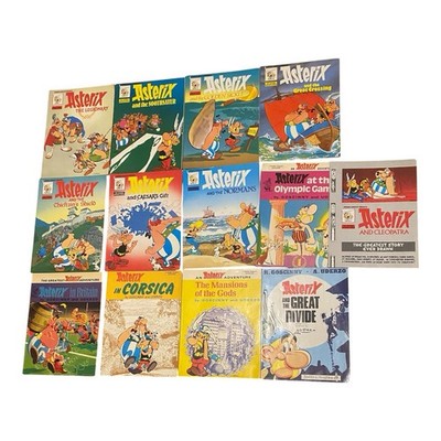 Asterix Lot of 13 Paperback Comic Books René Goscinny Albert Uderzo English Set