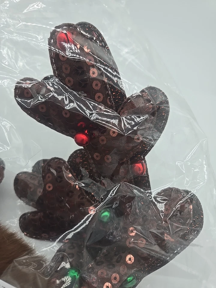 2 Piezas Diadema de Reno Cuernos de Ciervo Tintineo Lindo Disfraz de Fiesta Juegos con disfraces  Foto 2 de 4