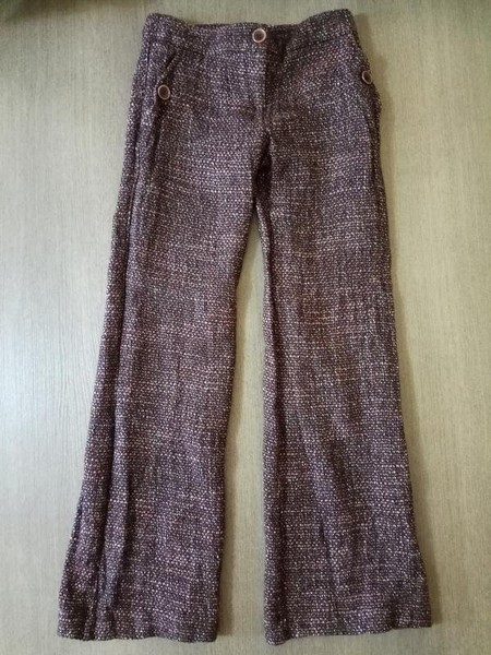 Women Patrizia Pepe Trousers Pink Wool 38 / M / 46