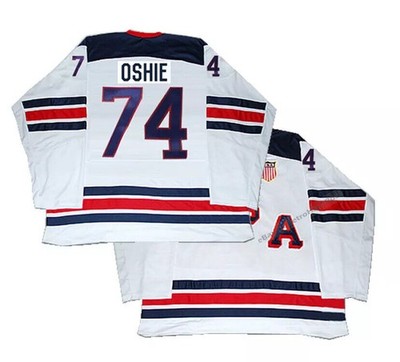 2016 US T.J. Oshie #74 Ice Hockey Jersey All Stitched Custom Name White