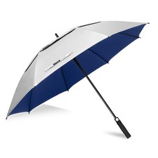 Large Golf Umbrella UV Protection 51/54/62/68 Inch Windproof Double Canopy Sun