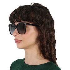 Gucci Grey Gradient Cat Eye Ladies Sunglasses GG0022S 001 57 GG0022S 001 57