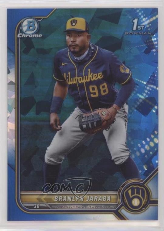 2022 Bowman Sapphire Edition Chrome Prospects Branlyn Jaraba #BCP-15 00dv