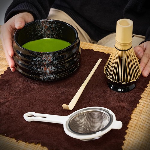 Matcha Tea Set,Matcha Making Kit (5pcs) Includes Matcha Bowl, Matcha Whisk an... - 第 6/7 張圖片