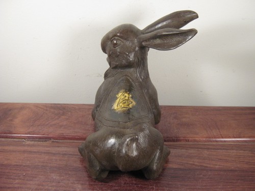 Old Bronze Rabbit Statue - Picture 4 of 5