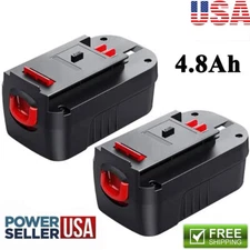 2-Pack 18V for Black and Decker HPB18 18 Volt 4.8Ah Battery HPB18-OPE 244760-00