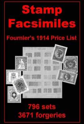 J&H BOOKS FOURNIERS PREISLISTE 1914 mit 3671 gefälschten Briefmarken Faksimile Fälschung - CD
