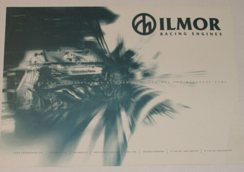 VTG MID-1990s ILMOR RACING ENGINES ADVERTISING POSTER! 16x11" MERCEDES FORMULA 1 - Picture 11 of 12