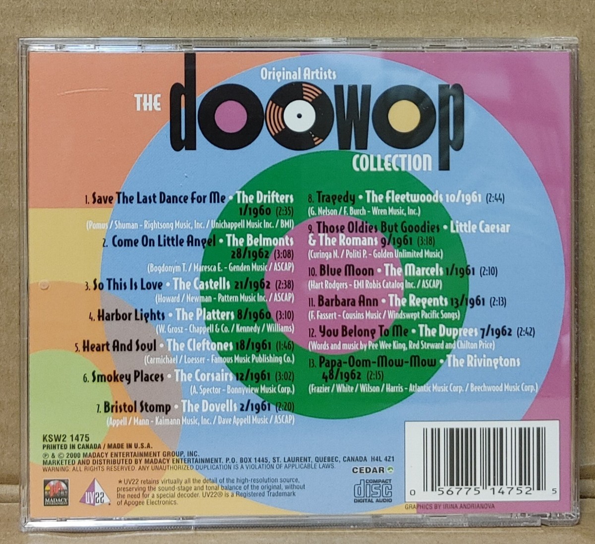 Doo Wop Collection [Box] by Various Artists (CD, 2000, 3 Discs