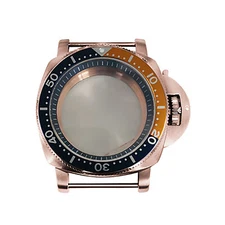 42mm Stainless Watch Case Bezel Dark Blue Inner Shadow Fit for NH35/36 Movement
