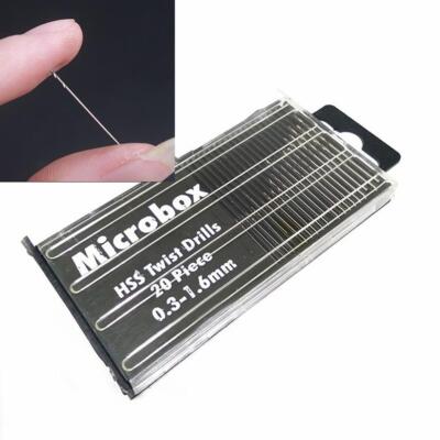 20 Pcs Mini Drill Bit Set HSS Micro Twist Drill Bit 0.3mm-1.6mm μш йπ Set L D7V4