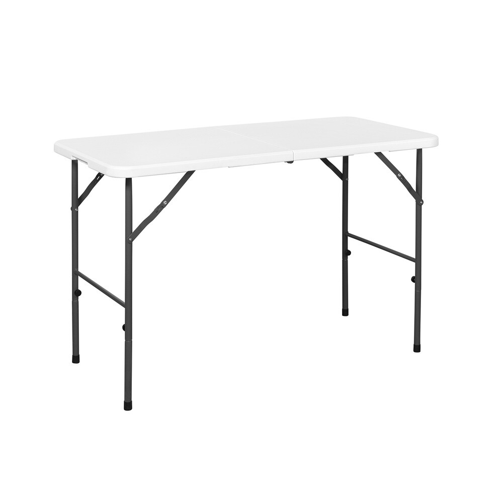 MESA PLEGABLE RECTANGULAR 120X60X74 CM. COLOR BLANCO