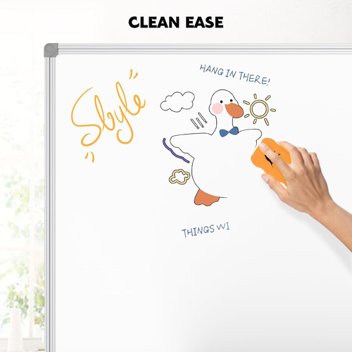 White Board Dry Erase Board 48 X 36 Inch, Magnetic Whiteboard 4 X 3, Silver Alum - Picture 5 of 12