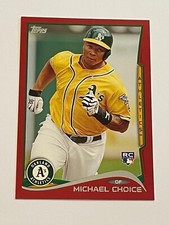 2014 Topps Baseball Target Red #27 - Michael Choice RC - Oakland Athletics