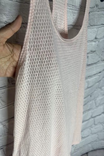 Lorna Jane Uniquely Tank Top Womens Open Racerback Mesh Pale Pink Size XL? - Picture 6 of 9