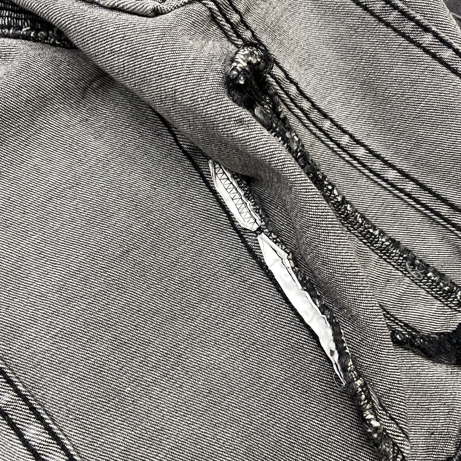 PULL & BEAR Button Down Collared Black Denim Jean… - image 9