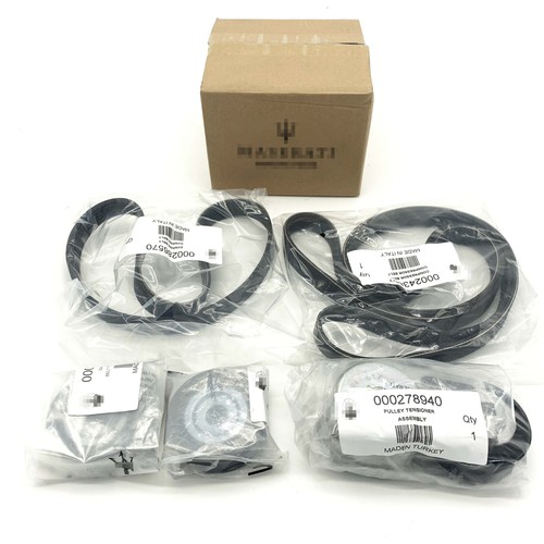 Maserati Ghibli Levante Quattroporte 286570 243857 Drive Belt Kit 3.0L V6 NEW - Picture 1 of 5