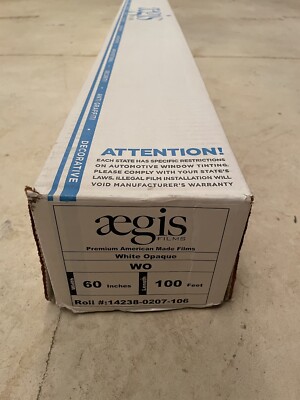 Brand New Aegis Professional Flat Glass Window Film 60 x100  Unopened Rolls