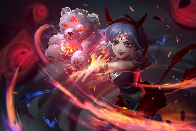 Anime league of legends annie blood moon Play Gaming Mat Desk