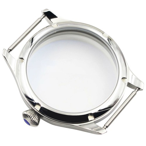Corgeut 44mm stainless Steel Case For Seagull ST36 6497/6498 mechanical watch - Picture 4 of 10