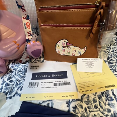 Dooney and Bourke Florentine DB75 Triple Zip Crossbody 
