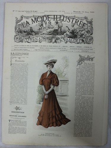 Revue Ancienne 'La Mode Illustrée' N°11 - Datée Du Dimanche 14 Mars 1937 - État D'époque