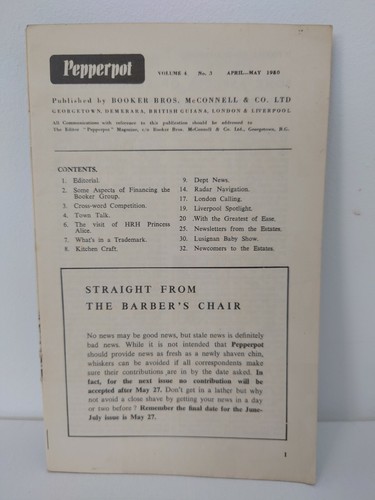 Bookers Staff Magazine Pepperpot 1950 April May - Picture 2 of 3