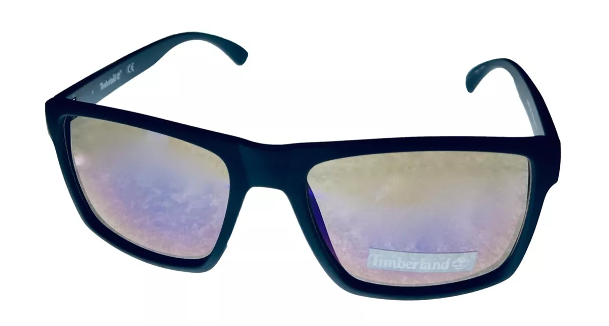 Timberland Sunglass Mens Navy Rectangle Plastic Flash Lens TB7217. 92X