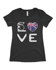 LOVE Australia Women's T-Shirt Australian Flag Pride Koala