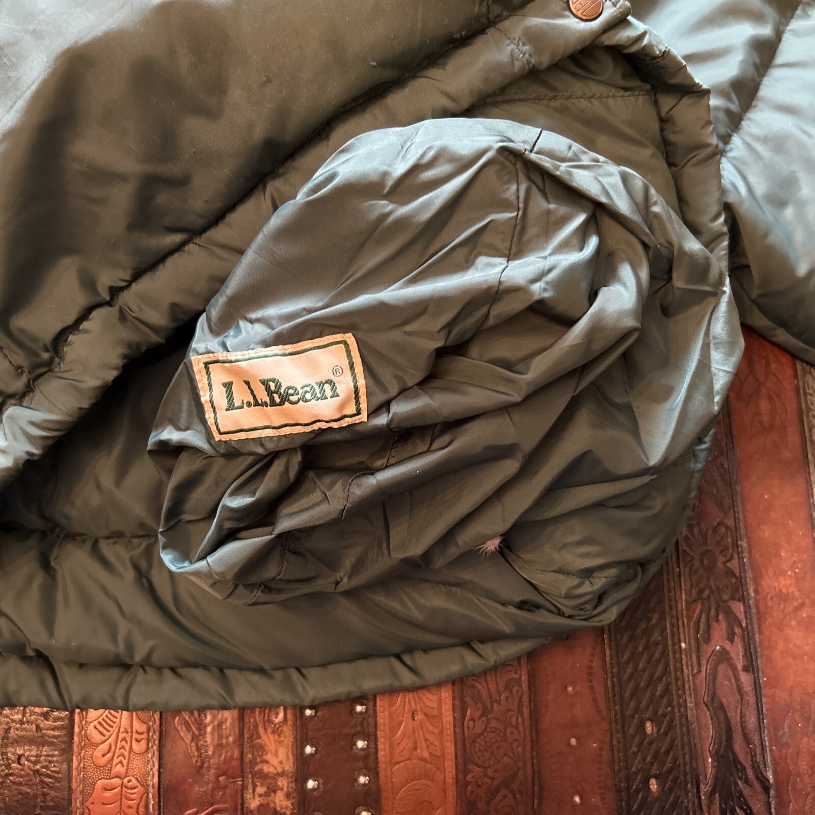 Vintage LL BEAN Goose Down Puffer Snap Up 1980s Jacket Green eBay