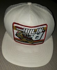 VTG Bobby Hillin Jr Snapback Trucker Hat Patch Stavola Brothers NASCAR Mesh