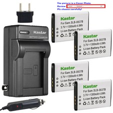 Kastar Battery AC Travel Charger for Samsung SLB-0837B SLB-0837 B 0837B Battery